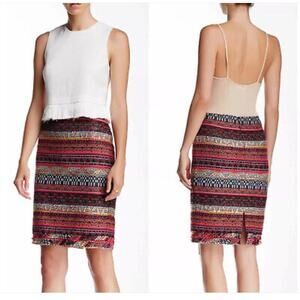 Trina Turk Multicolor Striped Pencil Skirt 2